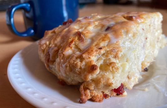 Recipe: White Chocolate, Cranberry Hazelnut Scones