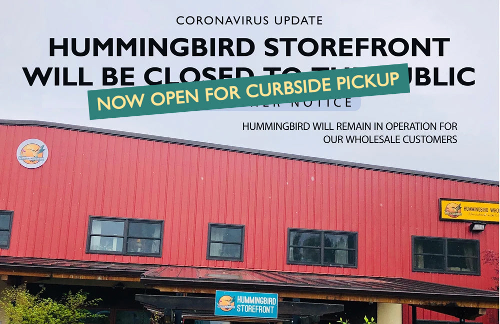 Hummingbird Storefront reopens for Curbside Pickup