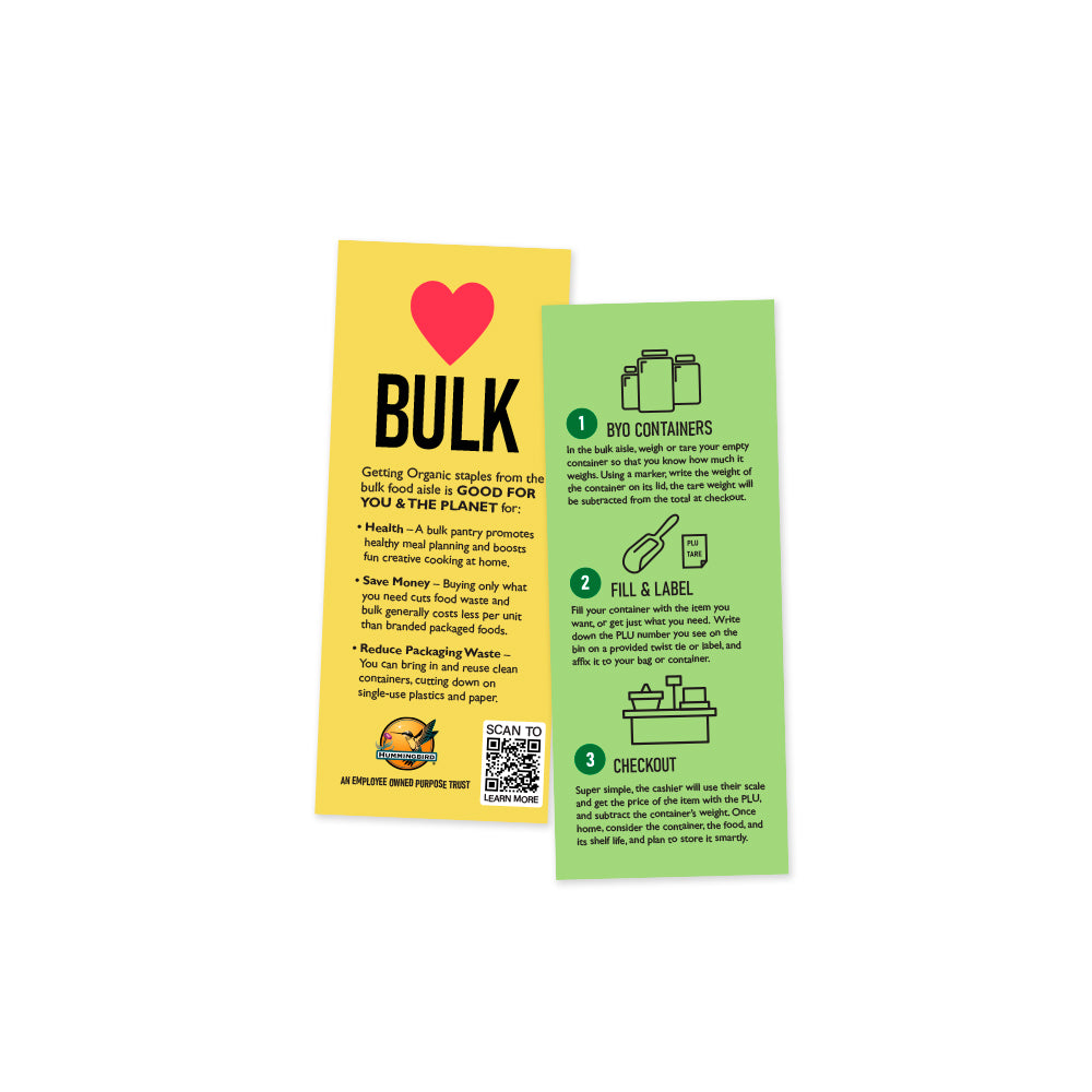 Hummingbird Bulk Aisle Sign