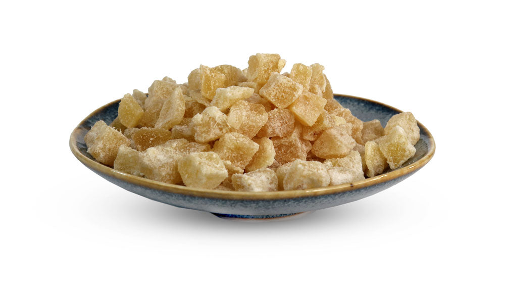 Ginger, Crystallized, Sugar Dusted Cubes 11 lb bag